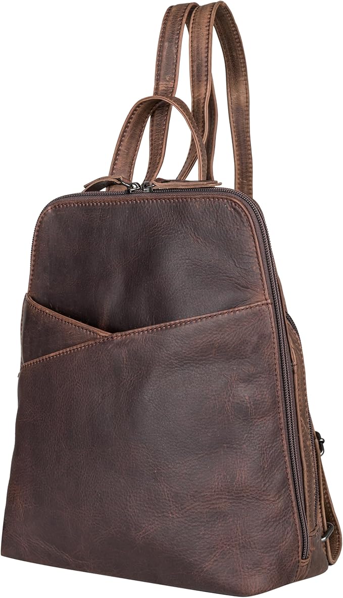 Lady Conceal Concealed Carry Purse -Jayden Backpack Brown
