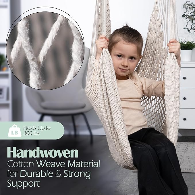 Abby &amp Noah Autism Sensory Swing for Kids &amp Adults | Indoor &amp Outdoor Hammock Chair | Ceiling Hanging Swing for Therapy | Holds Up-to 300Lbs | Autism Sensory Products (Medium - 48x64)