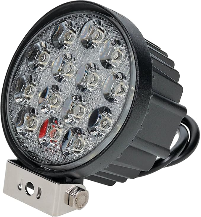 TIGERLIGHTS TL115F LED Work Light Flood Beam 2650 Lumens 42 Wattage 3.5 Amps 12V 4 1/4 Diameter Flood Off-Road Light