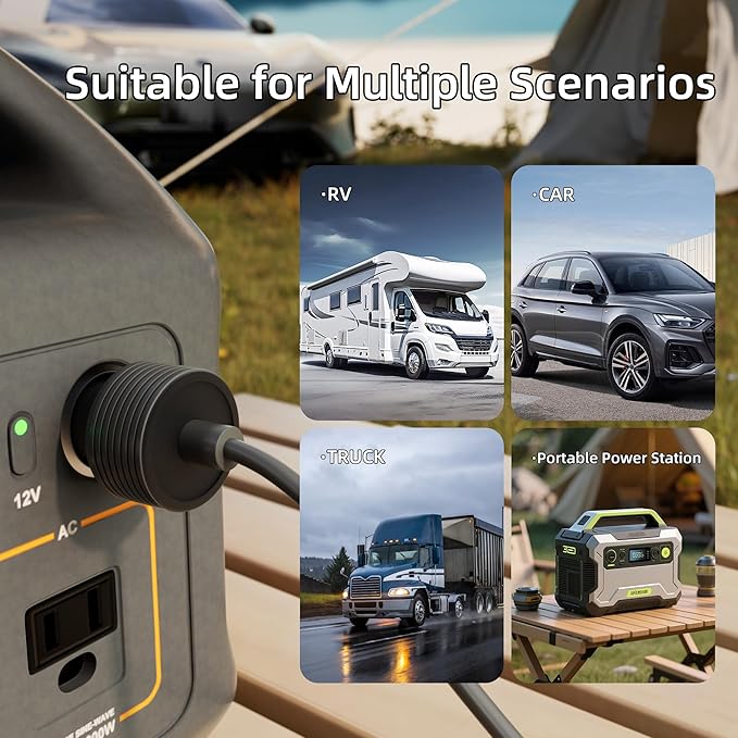 DAIERTEK Starlink Gen 3 12V Cigarette Lighter Adapter 10V-36V Input 57V 4.5A Output 18AWG Starlink Standard Car Charger Waterproof Portable High Efficiency Stable Starlink DC Power Supply