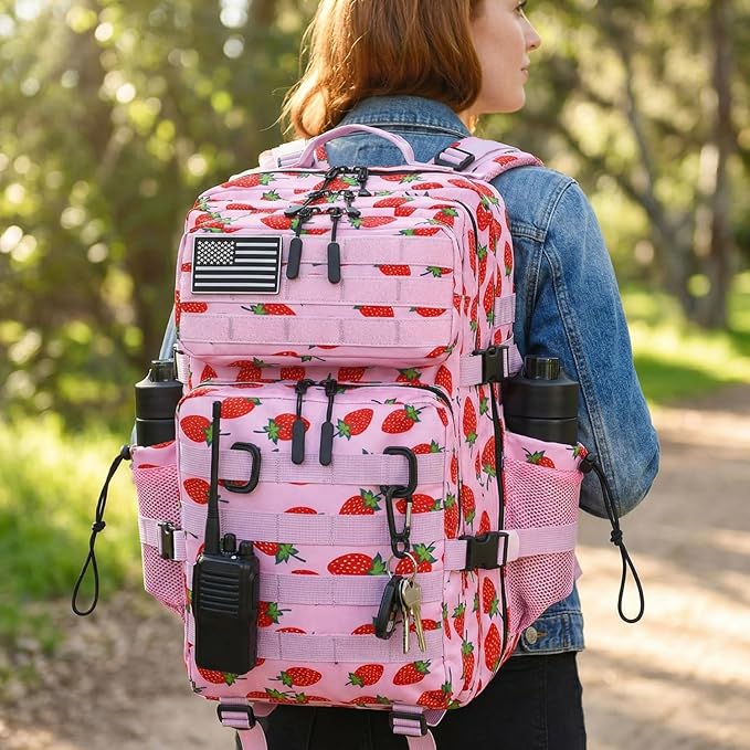 45L Tactical Backpack for Men Women Military Assault Pack with MOLLE Large 3 Day Bug Out Bag for Hiking Camping