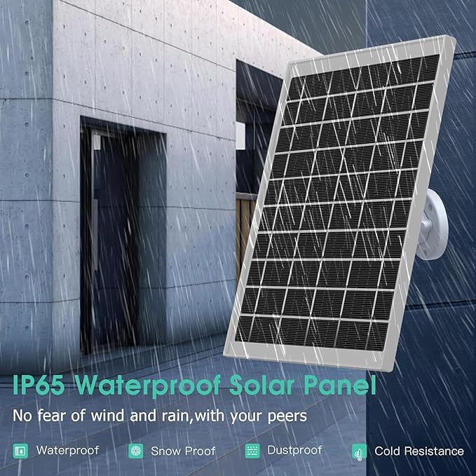 4 Pack 7W USB Type C Solar Panel Charger Compatible Ring Outdoor Cam Plus Stick Up Cam Pro Spotlight Cam Plus Spotlight Cam Pro Arlo Essential 2K Outdoor 2nd Gen Arlo Pro 6th Gen 2025 Release