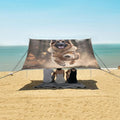 ALAZA German Shepherd Dog Running Beach Tent Sun Shelter Portable Canopy Sunshade for Outdoor Camping Picnics Backyard Fun 10x9 ft