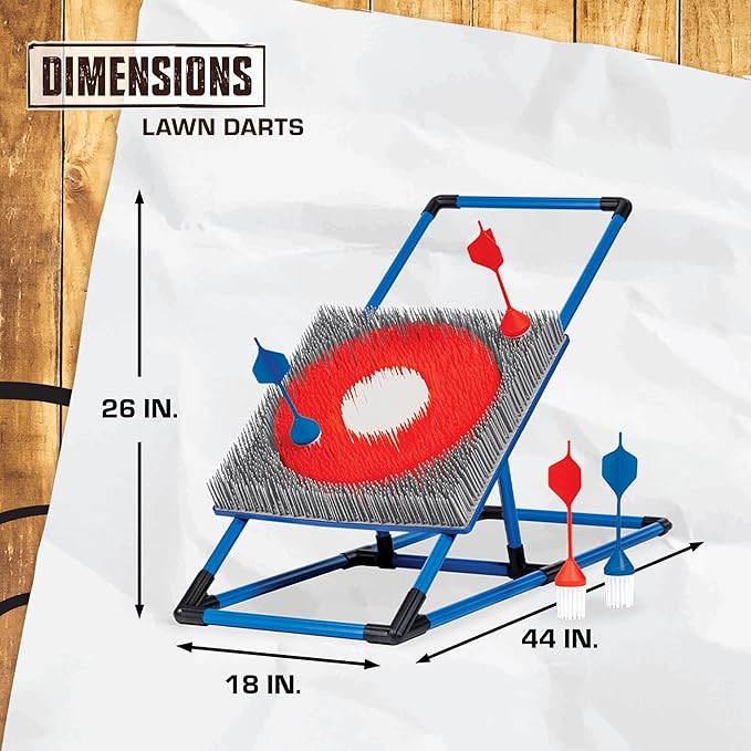 Eastpoint Axe Throw &amp Lawn Dart Target Sets - Bristle Axe Throwing Target &amp 2-in-1 Combo Backyard Game for Indoors and Outdoors