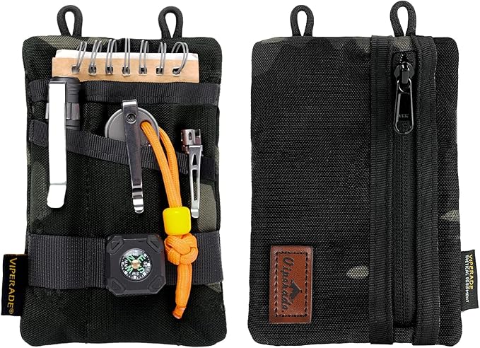 VIPERADE VE1 Pocket Organizer EDC Pouch for Men EDC Organizer Storage EDC Gears Multitool Pocket Pouch Hold Your Flashlight/Pocket Knife Pen Notebook