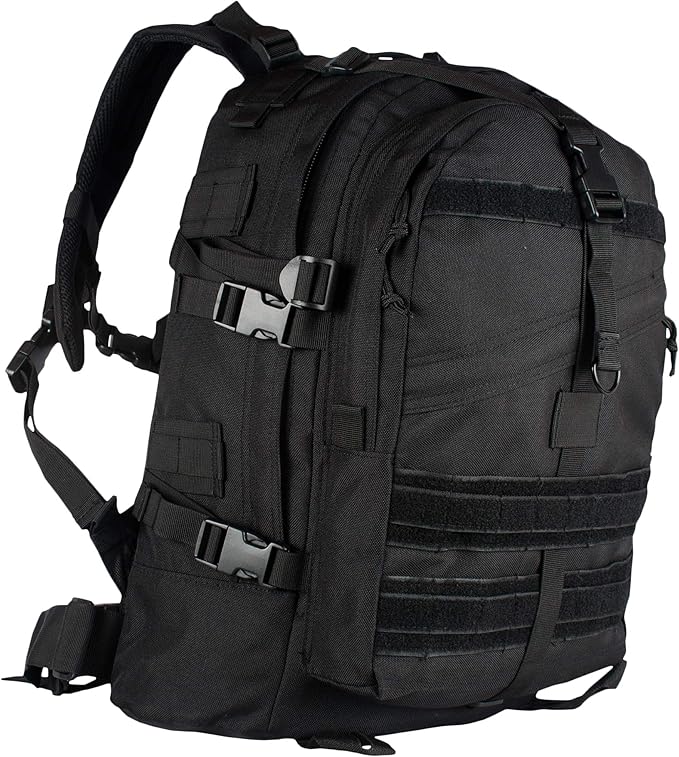 FOX OUTDOOR PRODUCTS Large Transport Pack | 37L Tactical Backpack with Compression Straps Hydration Pocket &amp Modular Webbing