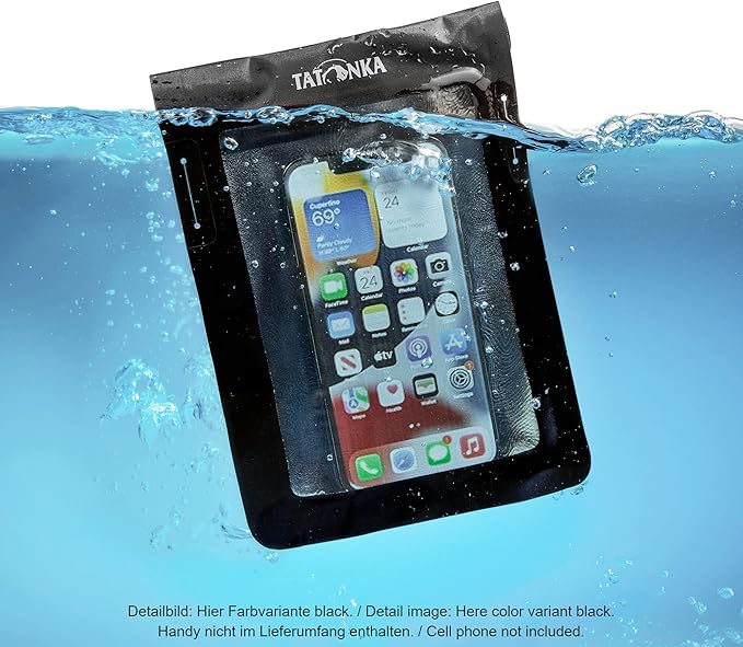 Tatonka WP Dry Bag (A6 / A4) - Waterproof Tablet/Mobile Phone Case with Viewing Window for Operating Touch Displays - Waterproof According to IPX7 Standard - A4 or A6 Format Lime (A6) A6 (235 x 16