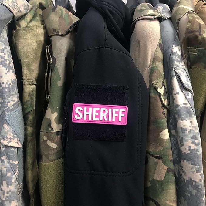 3Pcs PVC Patch with Hook Fastener Back for Hats Caps Vests Clothing Bags Backpacks (3 Pack 1Pcs 4 x 1.4 1Pcs 6 x 2 and 1Pcs 8.5 x 3)
