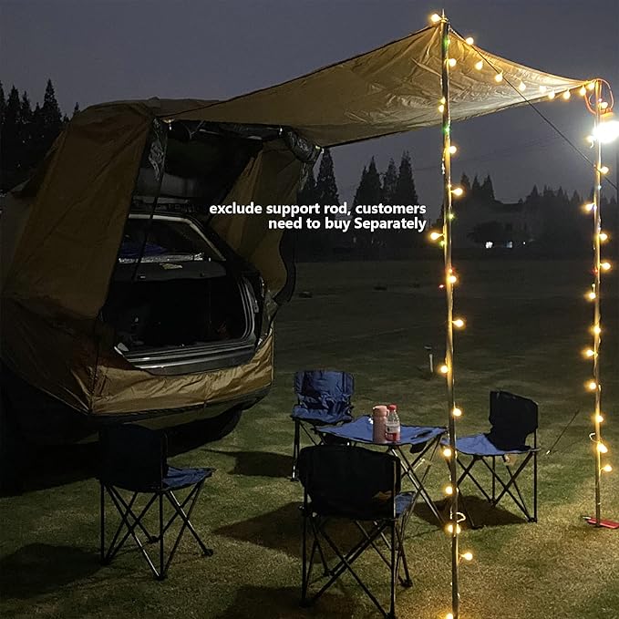 SUV Tent for Camping Portable SUV Awning Waterproof Tailgate Shade Awning for SUV Truck Hatchback Sun Shelter with Mosquito Net &amp Windproof Ropes for Outdoor Travel