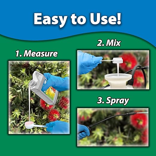 Monterey 70% Neem Oil Bundled with Measuring Spoon - Organic Gardening Fungicide Insecticide Miticide - Kills Eggs Larvae and Insects - 8 oz