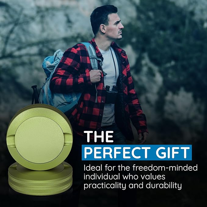 Premium Pouch Container | Metal Can | Moisture &amp Odor Proof Snus Can | Pouch Accessories (Green)