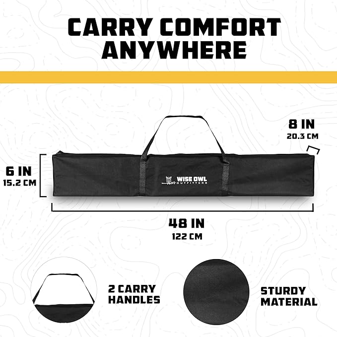 Wise Owl Outfitters Portable Hammock Stand 106x42 440lb Capacity - Sports &amp Outdoors