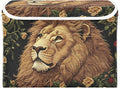 Storage Cube with Lid Lion with Floral Print 16.5×12.6×11.8 IN Collapsible Large Capacity Foldable Storage Basket Bin Organizer