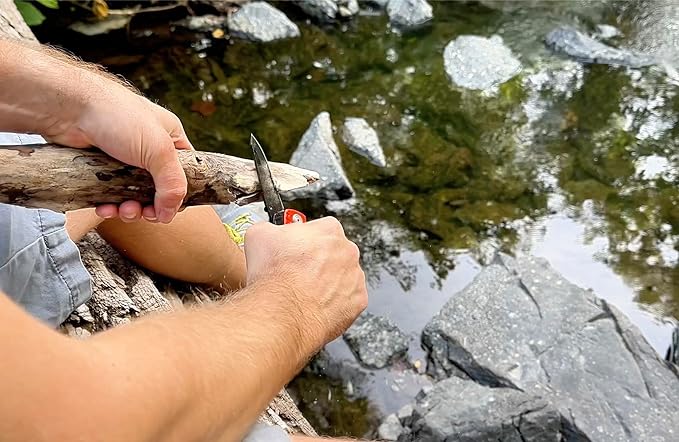 Utility Tool by Bear Grylls Multitool Pocket Knife For Camping Hiking EDC and Survival with Bottle &amp Can Opener Pliers Screwdriver Sheath - Black Oxide Finish Medium