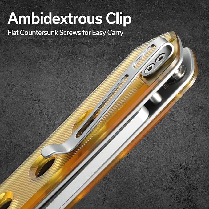 CIVIVI Vision FG Pocket Knife for EDC Superlock Folding Knife with 3.54 Reverse Tanto Nitro-V Blade Ultem Handle Ideal Gift for Men Women C22036-5