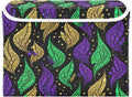 Storage Baskets with Lids Mardi Gras Collapsible Bins Stackable Fabric Linen Baskets Closet Organizer Container 16.5x12.6x11.8