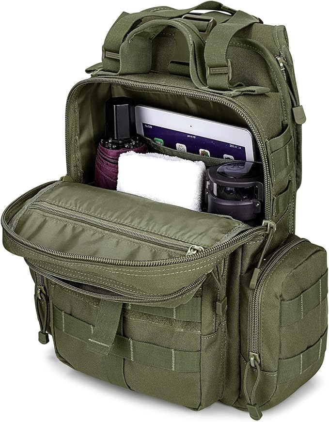 G4Free Large Tactical EDC Sling Bag Backpack Military Molle Bag Single Strap Shoulder Backpack for Men | EDC Adjustable Holder