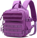 9L Mini Tactical Backpack Multi-Purpose RucksackSmall Gym Bag EDC Molle for Men and Women (Purple)