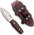 GCS Handmade Micarta Handle D2 Tool Steel Tactical knife Hunting Knife DaggerKnife with leather sheath Full tang blade designed for Hunting &amp EDC GCS 187 Brown