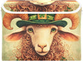 Storage Cube with Lid Sheep Saint Patrick’s Day Print 16.5×12.6×11.8 IN Collapsible Large Capacity Foldable Storage Basket Bin Organizer
