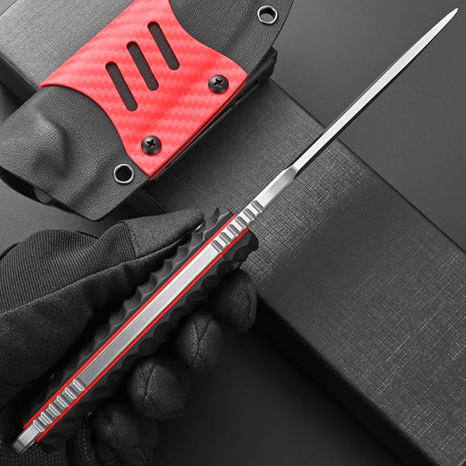 Eafengrow EF162 Fixed Blade Knife AUS-8 Steel Blade G10 Handle Full Tang Compact EDC Tool Fix Knifes for Outdoor Camping Survival