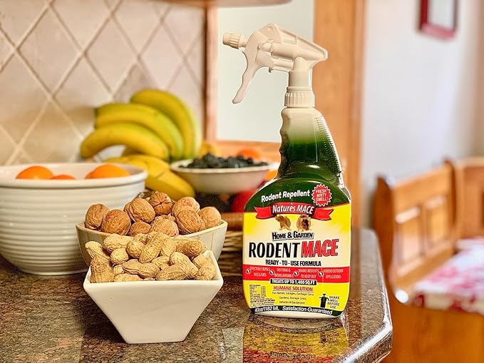 Nature’s MACE Rodent Repellent 1 Gal Concentrate Covers 87000 Sq Ft Rodent Repellent Outdoor Keep Rodents Out of Home Garage Attic Peppermint Spray Blend for Rodents Safe Around Kids &amp Pets