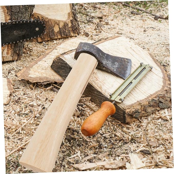 KESYOO 2set Ergonomic Wooden Handle Replacement for Axes for Camping Gardening and Outdoor Activities Easy to Install