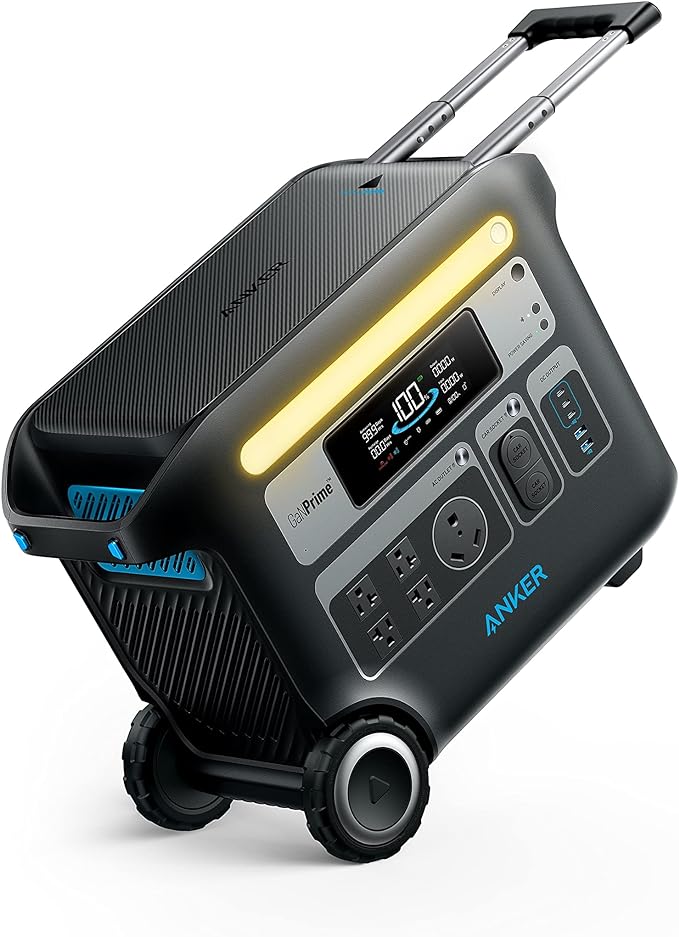 Anker SOLIX F2000 Portable Power Station PowerHouse 767 2400W Solar Generator GaNPrime Battery Generators for Home Use LiFePO4 Power Station for Outdoor Camping and RVs (Solar Panel Optional)
