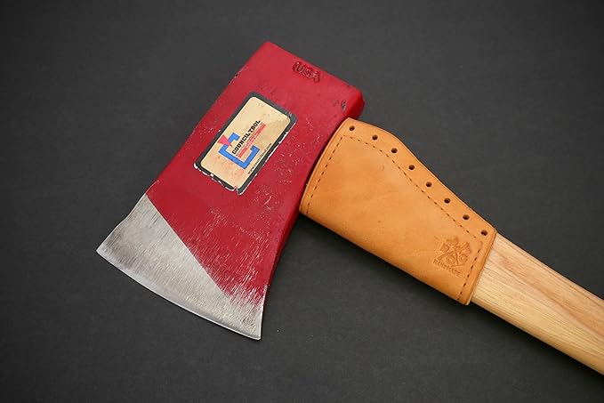 Leather Axe Handle Guard (Council Tool 3.5# Dayton Axe Tan/Natural Leather)