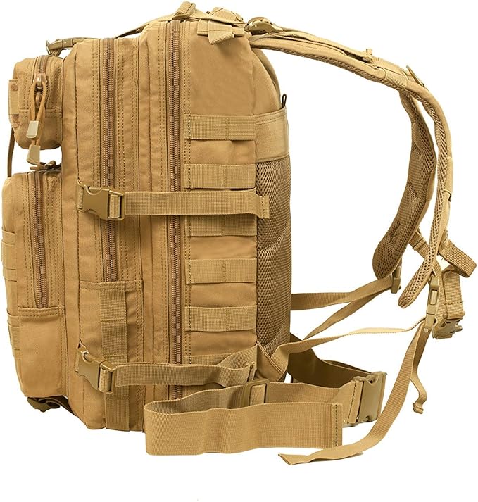 Seibertron Falcon Water Repellent Hiking Camping Backpack Compact Pack Summit Bag Khaki 37L