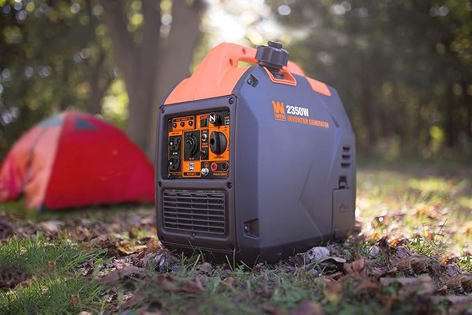 WEN Super Quiet 2350-Watt Portable Inverter Generator with Fuel Shut Off Gasoline Power Ultra Lightweight (56235i) Black