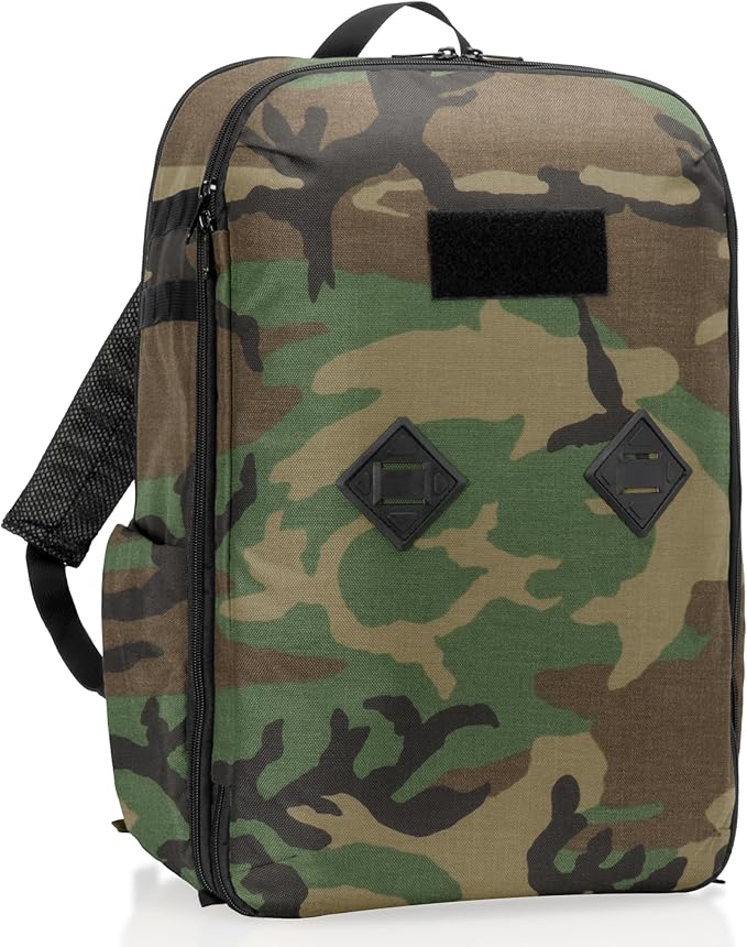 Xtreme Sight Line ~ Large Backpack ~ 16 Laptop Backpack with Removable Faraday Sleeve ~ Heavy-Duty Foam Padded &amp Multiple Large Compartments ~ 1000D Nylon/Spacer Mesh ~ Woodland Camo