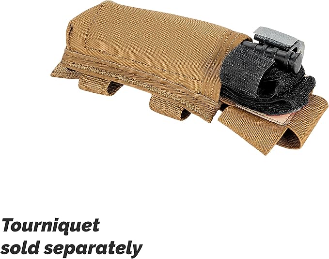 North American Rescue C-A-T Tourniquet Holder NAR CAT Gen 6 Gen 7 Tactical TQ Pouch MOLLE Connectors for Duty Belt Gear Vest
