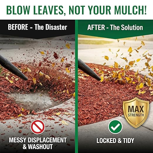 YKF Mulch Glue for Landscaping - 1 Gallon Permeable Gravel Binder &amp Rock Adhesive - Strong Hold for Pea Gravel Wood Chips Rubber Mulch &amp Sand - Pet Safe Fast Drying Stabilizer