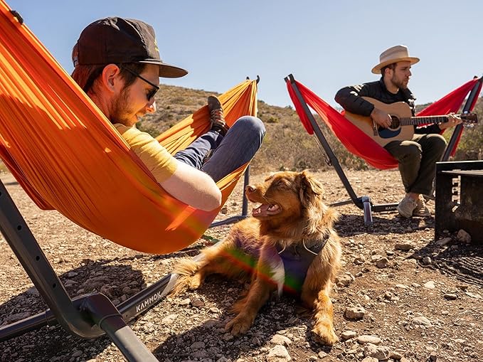 Kammok: Swiftlet Portable Hammock Stand | Lightweight 15lbs Easy Fast Setup Chair Mode. (Carry Bag with Straps. Made for Home-to-Travel Camping Park Backyard) *Hammock Sold Separately*