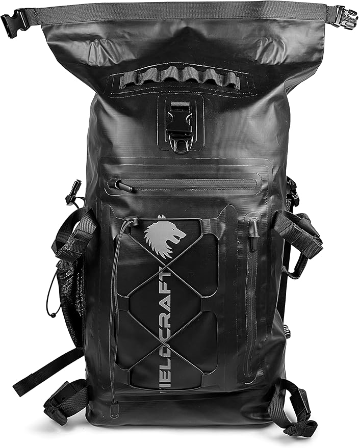 FIELDCRAFT Wayfarer Waterproof Rolltop Backpack Dry Bag for Outdoor Water Sports Kayaking Boating Camping Hiking Scuba Diving Fishing Beach and Lake Activities