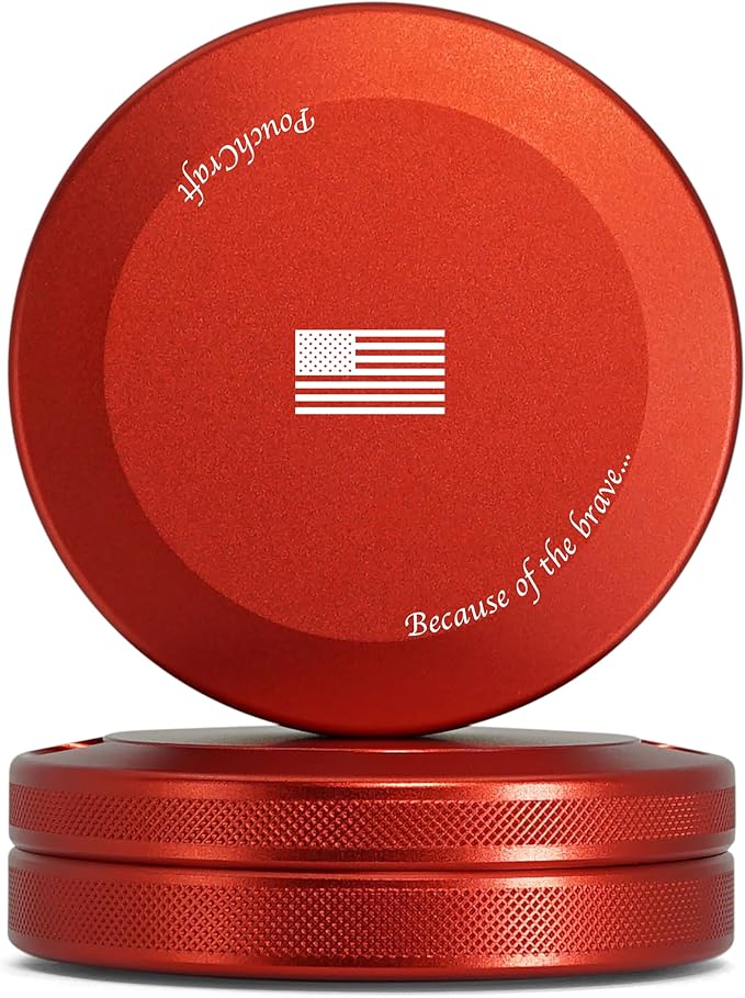 Metal Can | Metal Container for Pouches | Aluminum Used Pouch Storage Tin | Airtight O-Ring Moisture Odor Proof EDC Pocket Tin | Don't Tread On Me Edition (Red)