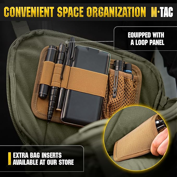 M-Tac Sphaera Tactical Shoulder Bag - Conceal Carry Chest Sling Pack CCW Bag