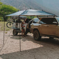 MoonShade Portable Vehicle Awning Large 9' x 7' Lightweight Car Canopy for Trucks SUVs Vans Campers &amp Outdoor Adventures (Shadow Blue)