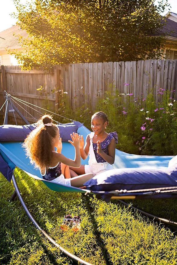 ENO SuperNest SL Hammock - 1 to 2 Person Backyard Hammock - Outdoor Patio Furniture for Backyard Lawn or Balcony - Pebble Grey