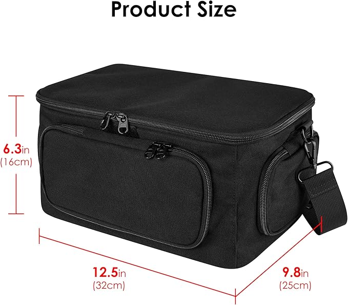 Portable Power Station Cover Compatible with Jackery Explorer 500 V2 - Waterproof Dustproof Outdoor Storage Bag with Multi-Pocket Design