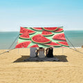 ALAZA Watermelon Summer Fruit Beach Tent Sun Shelter Portable Canopy Sunshade for Outdoor Camping Picnics Backyard Fun 10x9 ft