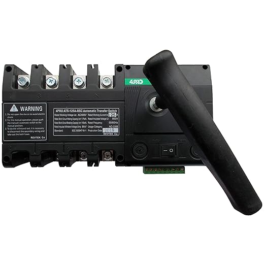 4PRO ATS-125A-4P-RSC Automatic Changeover Transfer Switch