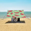 ALAZA Funny Watermelon Pattern Beach Tent Sun Shelter Portable Canopy Sunshade for Outdoor Camping Picnics Backyard Fun 10x9 ft