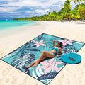Beach Blanket Waterproof Sandproof Beach Mat 79 X 83/10'x9'for 2-8 Adults Quick Drying Outdoor Picnic Mat Beach Accessories for Travel Camping Hiking