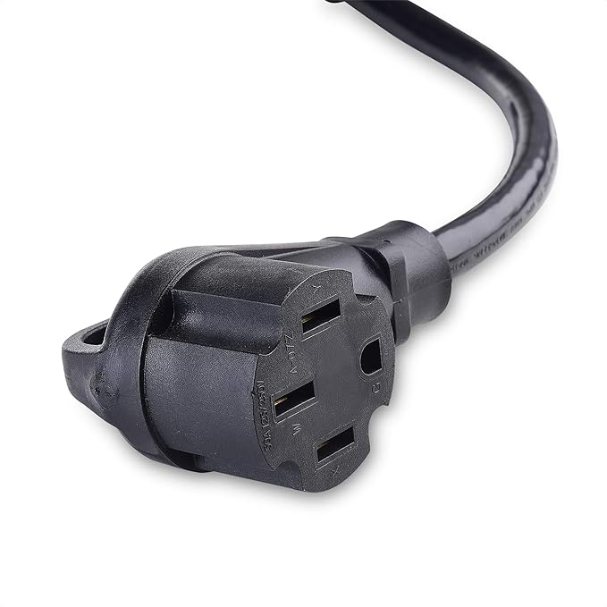 Cable Matters 4 Prong 50 AMP to 30 AMP Generator Adapter (30A to 50A RV Adapter Generator Cord) - 1.5 Feet (NEMA L14-30P to 14-50R)