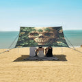 ALAZA Skull Leaf Beach Tent Sun Shelter Portable Canopy Sunshade for Outdoor Camping Picnics Backyard Fun 10x9 ft