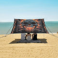 ALAZA Skull Chain Beach Tent Sun Shelter Portable Canopy Sunshade for Outdoor Camping Picnics Backyard Fun 10x9 ft