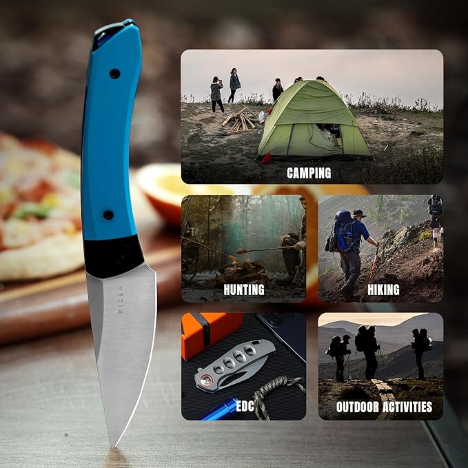 Kizer Mini Momo EDC Pocket Knife 3.2” 154CM Blade Pocket Folding Knife with Aluminum Handle Front Flipper EDC knife with Pocket Clip for Men Women Camping Hunting Survival Knives V3663C1 (154CM Bla