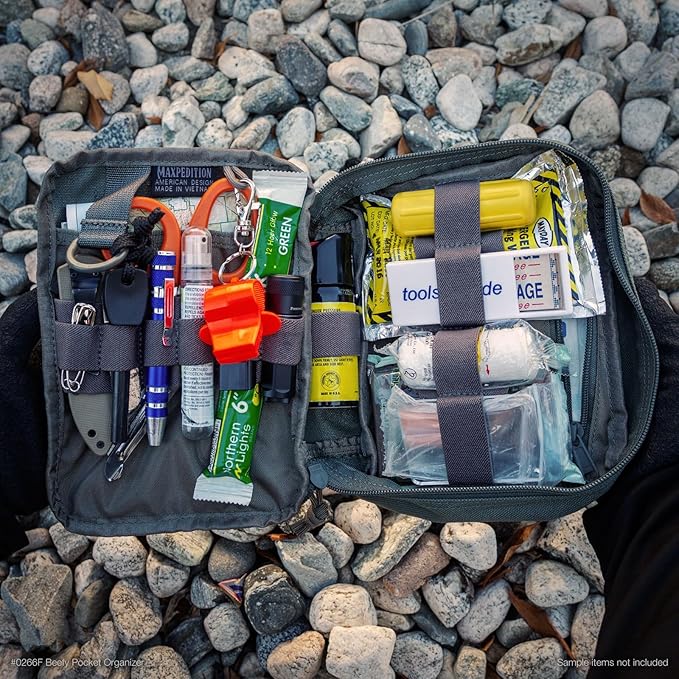 MAXPEDITION Beefy Pocket Organizer Compact MOLLE-Compatible 1000D Nylon Tactical Pouch Everyday Carry Tool and Gear Storage for Outdoor Tactical Survival 0266